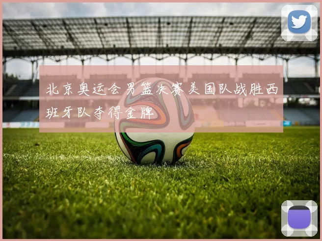 北京奥运会男篮决赛美国队战胜西班牙队夺得金牌