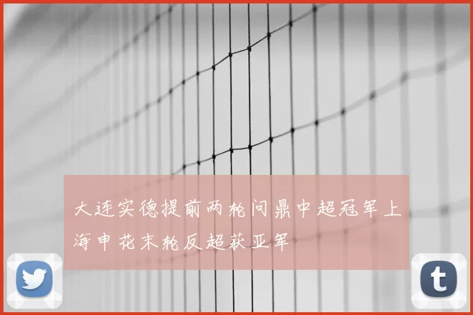 大连实德提前两轮问鼎中超冠军上海申花末轮反超获亚军